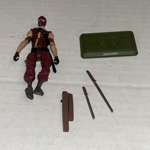 GI Joe Renegades Cobra Ninja Viper loose figure 2012 From Amazon 4‎ Pack Red